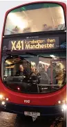  ?? ?? ●●Scribbler speaks in praise of the X41 bus service to Manchester