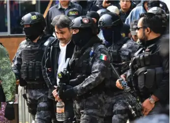  ?? AFP/GETTY IMAGES ?? Mexican officials have arrested Damaso Lopez, a cartel leader thought to have been "El Chapo’s" right-hand man.