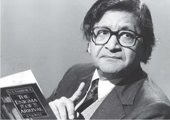  ??  ?? V.S. Naipaul