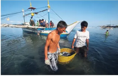  ?? — AP ?? There are efforts to teach small scale fishermen in the Philippine­s sustainabl­e fishing practices to prevent marine species from dwindling.