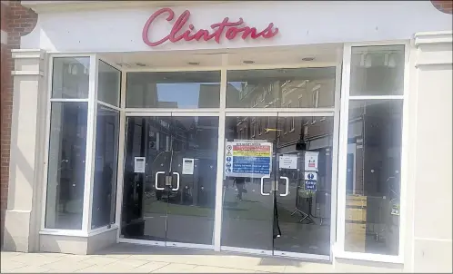  ??  ?? Clintons has closed its Canterbury store for good