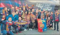  ??  ?? Desplazami­ento de barcelonis­tas de Castilla-león al Barça-valencia