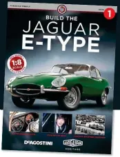  ?? ?? EXPENSIVE: The magazine costs £8.99 per issue after the first two. Below: the E-Type model