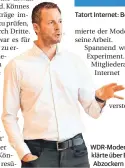  ?? FOTO: VOBA ?? Tatort Internet: Betrüger versuchen an Bank- und Kreditkart­endaten zu kommen, um die Konten leer zu räumen. WDR-Moderator Dieter Könnes klärte über Betrugsmas­chen von Abzockern auf.