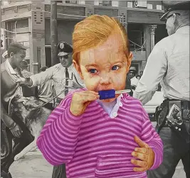  ??  ?? “Illusions of My Childhood” painting “No. 6” by Stephen Mangum, an ICB artist, was selected for the National Oil & Acrylic Painters Society’s fall 2020 exhibition.