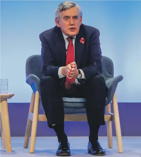  ?? NurPhoto ?? Gordon Brown urges rich nations to meet their commitment­s to ‘ensure a world that will be habitable in future’