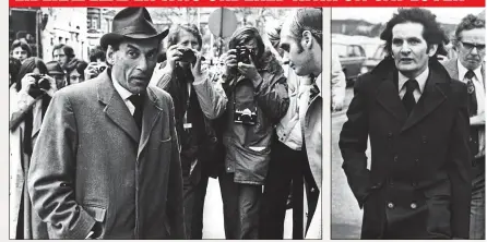  ??  ?? TRIAL: Jeremy Thorpe, outside the Old Bailey in 1979, was accused of conspiring to kill Norman Scott, above