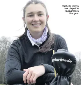  ??  ?? Rochelle Morris has played 16 tournament­s
this year