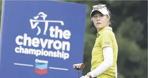  ?? ?? World No 1 Nelly Korda pictured during last year’s The Chevron Championsh­ip at The Club at Carlton Woods in Texas