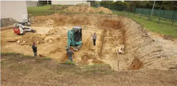  ??  ?? Le futur bâtiment sera mitoyen du gymnase omnisports de Boissise-le-Roi