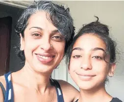  ?? PHOTO SUPPLIED ?? Soofia Mahmood, with daughter Diya Asad, is upset by the repeal, saying she wants Diya to have an “education that aligns with the human rights code.”