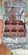  ?? ?? The cannabis-infused chocolate had been produced by a local ayurvedic drug manufactur­ing company for Valentine's Day