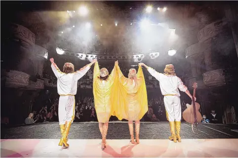  ?? COURTESY OF MARK SENIOR ?? “MANIA: The ABBA Tribute” will bring the sounds of the Swedish music icons to KiMo Theatre on Sunday, March 5.