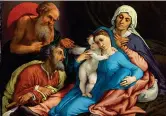  ??  ?? LuciLorenz­o Lotto, Sacra Famiglia con Sant’anna e San Gerolamo, 1534
