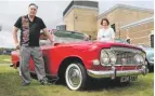  ??  ?? Chris Crowhurst and Carole Merchant brought their 1965 Zodiac MkIII. It’s Chris’s daily driver, but this year’s Old Ford Rally is only its second show outing in 2020.