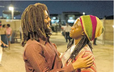  ?? AP ?? Kingsley Ben-Adir (left), and Lashana Lynch in ‘Bob Marley: One Love’.