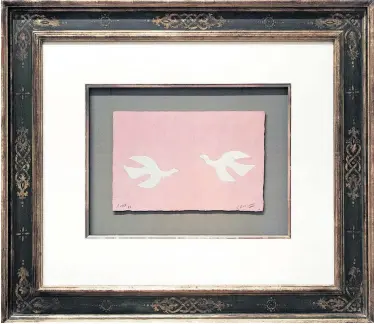  ?? Galerie Fran¸caise G´erard Schneider / Bildrecht Wien, 2020 ?? Die Münchner Galerie Fran¸caise bietet von Georges Braque „Le tir `a l’arc“, eine Gouache von 1958, um 138.000 Euro an.