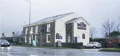  ??  ?? The Griffin’s Head pub on Burnley Road in Huncoat