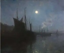  ??  ?? William Edward Norton (1843-1916), Nocturne. Oil on canvas, 25 x 30 in., signed lower right: ‘William E. Norton / Atelier’.