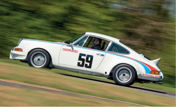  ??  ?? Above Even without the classic Brumos body stripes, this is a brilliantl­y executed race-inspired restomod, based on a 1973 911 T