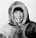  ??  ?? Eric Anoee Sr. (1924–1989 Arviat) — PREVIOUS SPREADUnti­tled (Caribou Hunters) Late 1930sGraph­ite20 × 32 cm COURTESY MANITOBA MUSEUM BELOW Portrait of Eric Anoee Sr. from the late 1930s COURTESY GENERAL SYNOD ARCHIVES