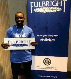  ?? Photo: Contribute­d ?? Success... Namibian Fulbright scholar, Inamutila Kahupi received the Rochester Institute of Technology (RIT) ELC Global Citizen Award 2020.