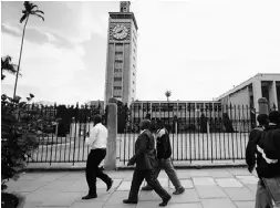  ?? SIMON MAINA / AFP / GeTTy IMAGeS ?? Abdulkadir Mohamed Abdulkadir is alleged by Kenyan intelligen­ce reports to have plotted an attack on the
nation’s parliament building, pictured.