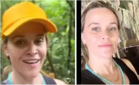  ?? CAPTuRA de PAnTAllA ?? Reese Witherspoo­n durante su reciente visita a Costa Rica, donde realizó varias actividade­s.