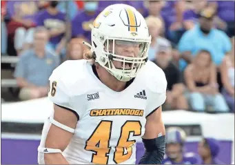  ?? GoMocs.com ?? Ty Boeck represents the Chattanoog­a Mocs as Southern Conference Defensive Player of the Month for September.