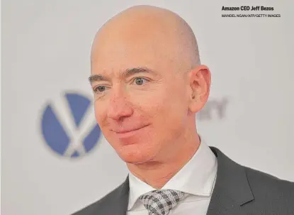  ?? MANDEL NGAN/AFP/GETTY IMAGES ?? Amazon CEO Jeff Bezos