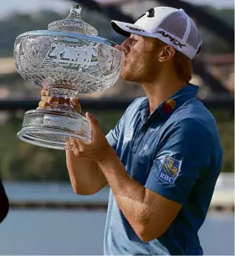  ?? TOM PENNINGTON/GETTY IMAGES ?? Sam Burns won with the second-largest margin of victory over 18 holes.