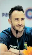  ?? ?? Faf du Plessis