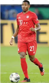  ?? GETTY ?? David Alaba 28 anni difensore austriaco del Bayern Monaco