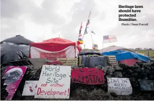  ?? Photo / Dean Purcell ?? Heritage laws should have protected Ihuma¯ tao.