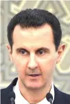  ??  ?? Bashar al-Assad