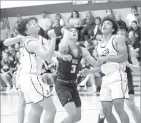  ?? Photo by Bob Parana ?? Eric Hoffman (left), Isaiah Jackson, and the Rams open the D9 playoffs tonight by hosting Northern Potter. Johnsonbur­g is 18-6 and has won eight straight. The Panthers are 8-14 and have lost four of five. Tonight's game starts at 7 p.m.