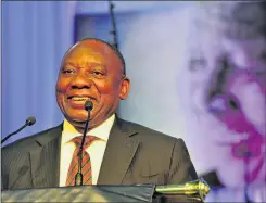  ?? Picture: FILE ?? DISTRACTIO­N: Allegation­s of extra-marital affairs by Presidenti­al front-runner Ramaphosa may indicate he is now seen as a serious contender for the top post Cyril