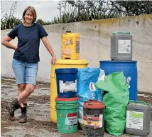  ??  ?? Waipa¯ district councillor and Te Awamutu dairy farmer Susan O’Regan is encouragin­g farmers and growers to register for a rural waste recycling event.