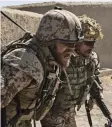  ??  ?? Call of duty: Pilou Asbaek, left