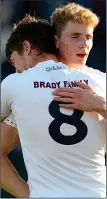  ??  ?? UNITED FRONT: Kildare’s Daniel Flynn and Kevin Feely