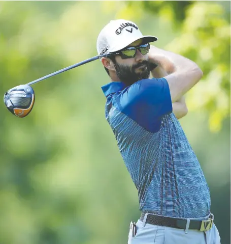  ?? SAM GREENWOOD/GETTY IMAGES ?? B.C.’S Adam Hadwin got off to a great start on Thursday at the Workday Charity Open, shooting a six-under 66 at Muirfield Village Golf Club in Dublin, Ohio, to lead the early morning groups. He trails leader Collin Morikawa by a stroke heading into the second round.