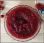  ?? PHOTO BY EMILY RYAN ?? Cranberry sauce is another simple side to prepare in advance.