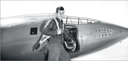  ?? U.S. AIR FORCE ?? Chuck Yeager stands next to the Bell X-1 plane he flew to break the sound barrier in 1947. Below, Yeager in 2012.