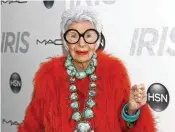  ?? ANDY KROPA / INVISION 2015 ?? “I’ll never be pretty, but it doesn’t matter,” fashion celebrity Iris Apfel once said. “I have something much better. I have style.”