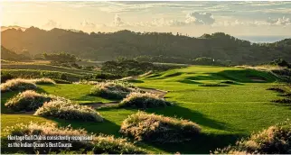  ?? ?? Heritage Golf Club is consistent­ly recognised as the Indian Ocean’s Best Course.