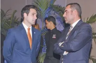  ??  ?? Arturo Fernández y Santiago Cárdenas.