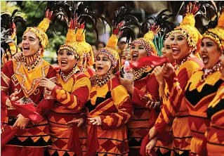  ??  ?? NURSING and their highlight of Davao’s Kadayawan Festival