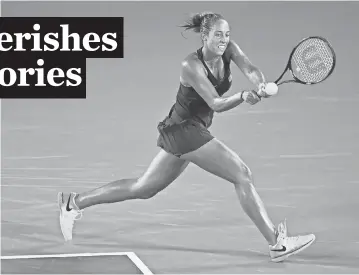  ?? ROBERT DEUTSCH, USA TODAY SPORTS ?? Madison Keys, who just missed an Olympic bronze medal, is looking forward to the U. S. Open.