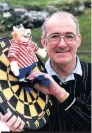  ??  ?? Jim Bowen, above, and Geoffrey Hayes, below