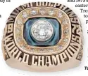  ?? Jake Scott’s Super Bowl VII ring. MATT ROPPOLO/COURTESY ??